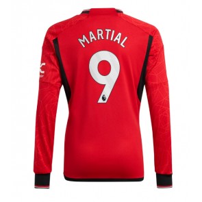 Manchester United Anthony Martial #9 Koszulka Podstawowych 2023-24 Długi Rękaw